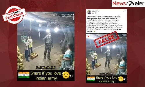 Fact Check: കരിക്കു വിൽക്കുന്ന അമ്മയെ കണ്ട് സല്യൂട്ട് ചെയ്ത  സൈനികനായ മകൻ; വീഡിയോയുടെ വാസ്തവമറിയാം