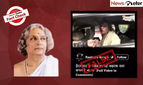Fact Check: Hyderabad Nawab slams Muslims for disturbing Indiaās peace? No, man in the video is Acharya Dharmendra