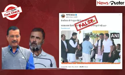 Fact Check: Kejriwal ignores Rahul Gandhi during Sorenās swearing ceremony? No, viral video is clipped to mislead
