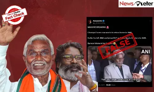 Fact Check: Champai Soren wants to rejoin JMM? No, itās an old video