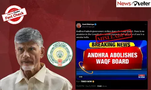 Fact Check: Did Andhra government abolish Waqf Board?  No,  the claim is misleading
