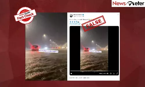 Fact Check: Chennai Marina Beach inundated by heavy rainfall? No, the video is months old