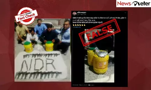 Fact Check: Muslims smuggling pistols in ghee cans? No, viral claim is false
