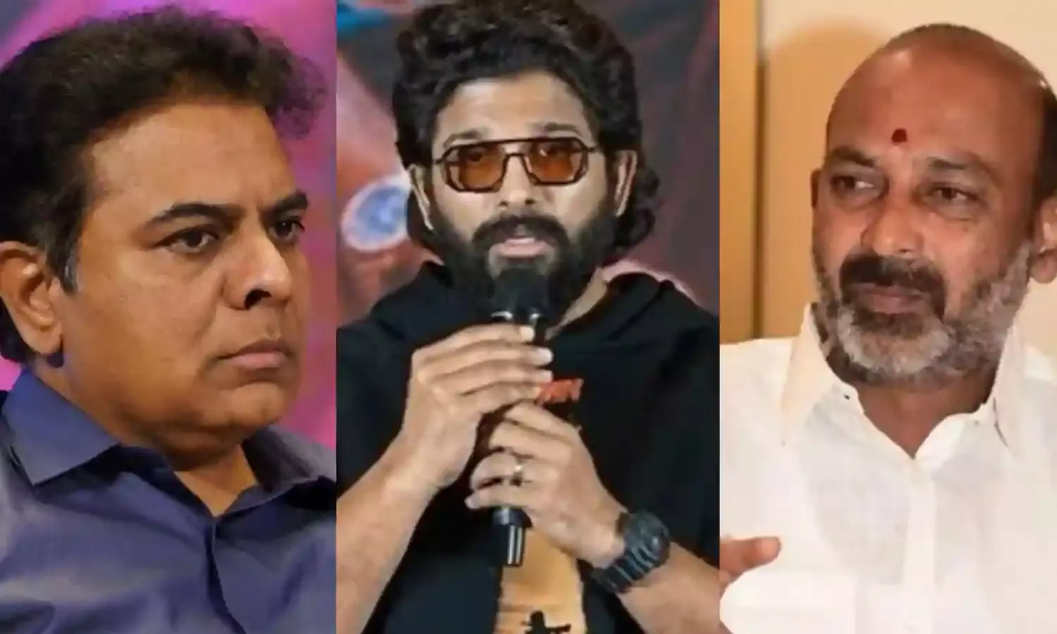 Allu Arjun Arrest: KTR,  Bandi Sanjay condemn the arrest