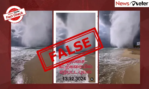 Fact Check: Massive waterspout spotted at Tamil Naduās Kulasai beach? No, video is from Ayia Napa Beach in Cyprus