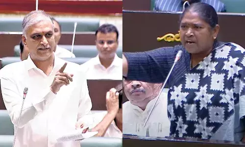 BRS stages walkout Telangana Assemblyover pending bills of Gram Panchayats