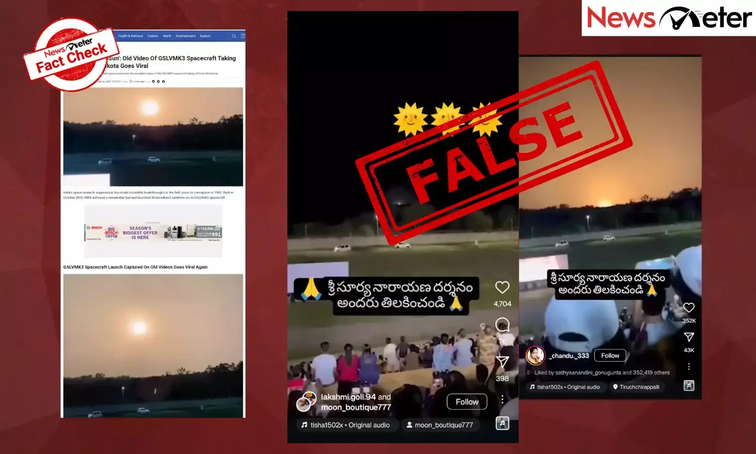 Social media users claimed this video showed a sunrise at midnight somewhere in India.