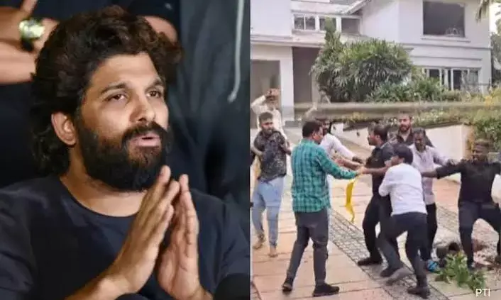 Security stepped up at actor Allu Arjuns home following vandalism; BRS attacks Cong govt