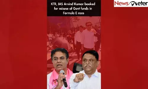 KTR, IAS Arvind Kumar booked   for misuse of Govt funds in   Formula E race