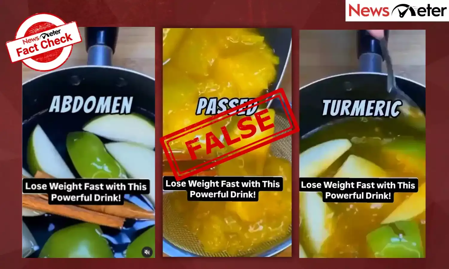 Fact Check: Reduce weight by drinking concoction of green apple, cinnamon sticks and turmeric? Here’s the truth