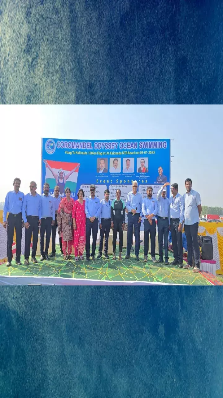 52-year-old woman swims 150 kms in Andhra Pradesh