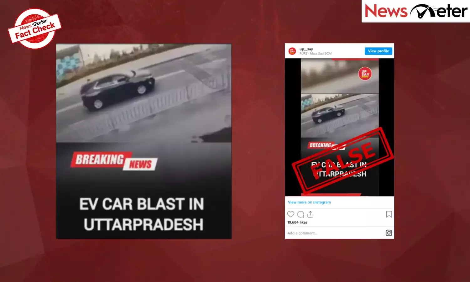 Fact Check: Electric vehicle blows up in Uttar Pradesh? No, video shows car bomb blast in Crimea