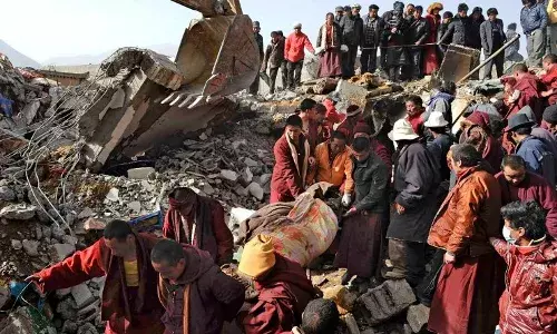 6.8-magnitude quake in Tibet kills 53 people with tremors felt in Nepal