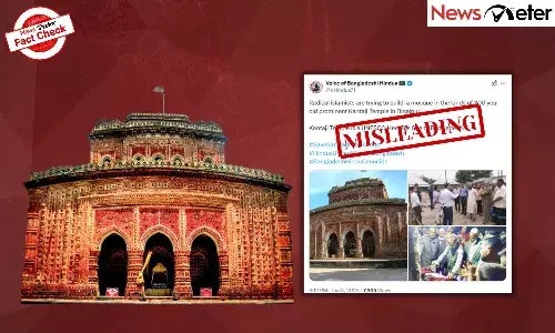 Fact Check: Kantaji Temple land in Bangladesh targeted for mosque construction? No, claim is misleading