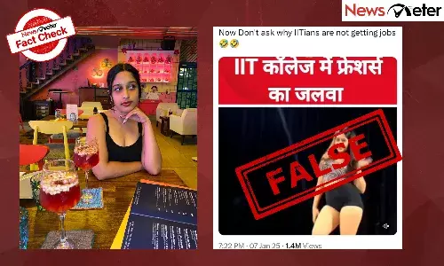 A video of a girl dancing has gone viral as a performance at an IIT college freshersā party.
