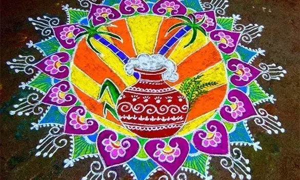 Muggulu Magic: Why Telugu homes adorn rice rangolis during Sankranti