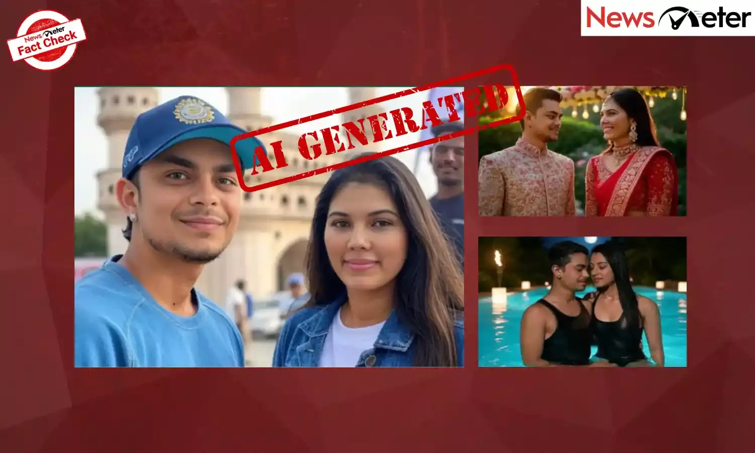 Fact Check: Ishan Kishan, Kavya Maran and Smriti Mandhana spotted at Charminar, in swimming pool? No, images are AI-generated