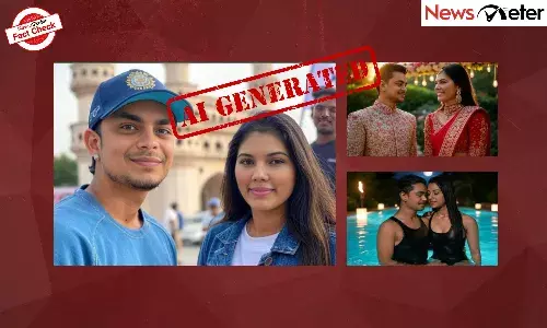 Fact Check: Ishan Kishan, Kavya Maran and Smriti Mandhana spotted at Charminar, in swimming pool? No, images are AI-generated