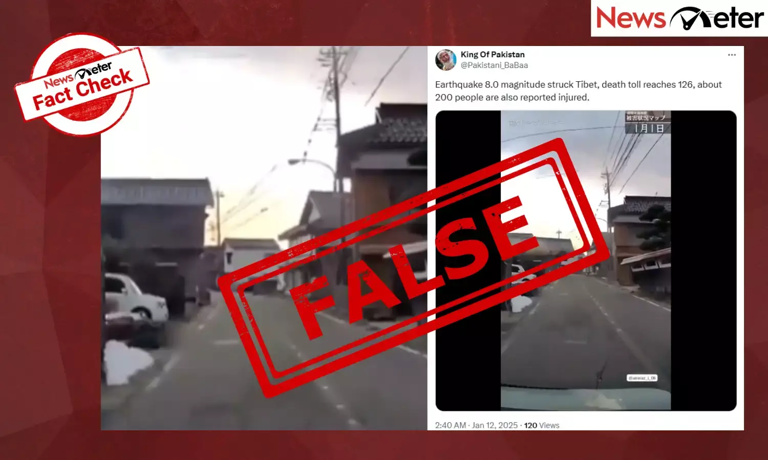 Fact Check: Tibet earthquake’s video goes viral? No, its old footage from Japan