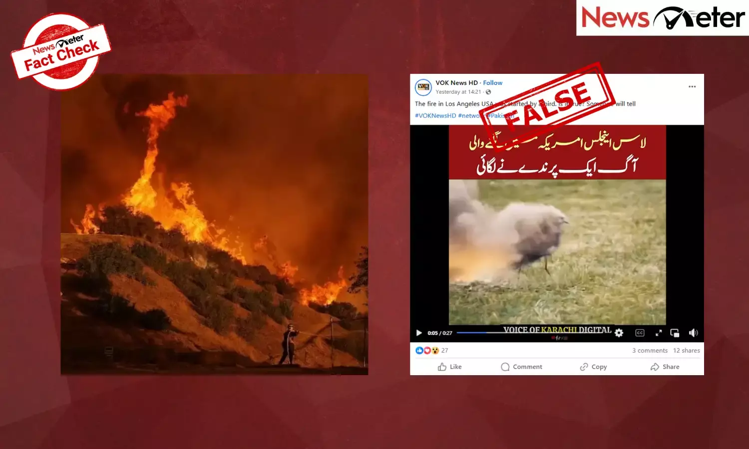 Fact Check: Fire-emitting bird caused California wildfires? No, it is an old VFX video