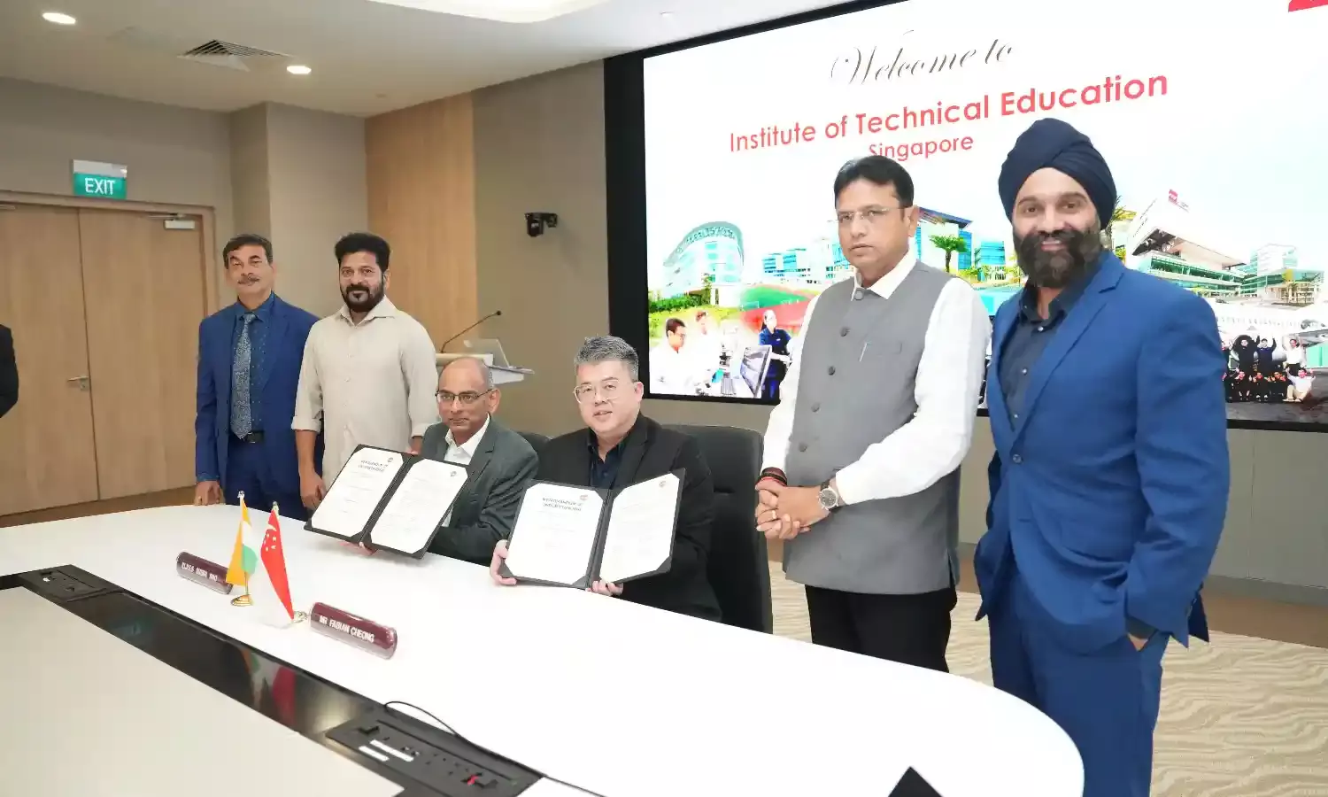 CM Revanth’s team visits Singapore’s ITE, signs MoU for skills development