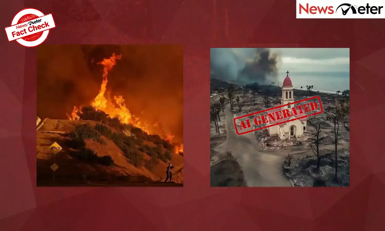 Fact Check: లాస్ ఏంజెలెస్ కార్చిచ్చులో కాలిపోకుండా ఒక చర్చి మాత్రమే మిగిలిందా? లేదు, నిజం తెలుసుకోండి...