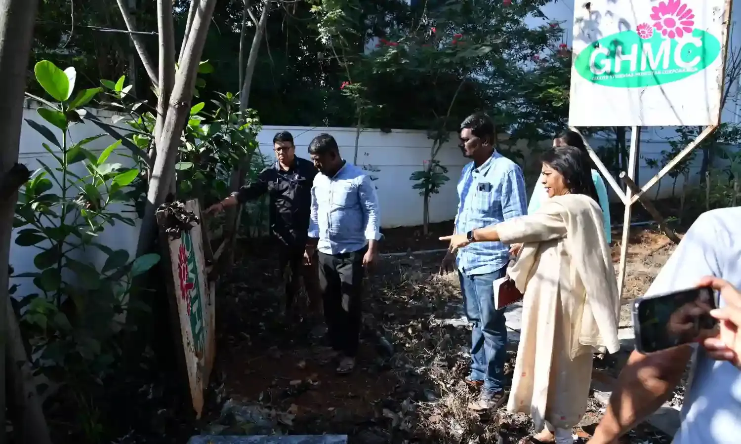 Jubilee Hills park illegally taken over for farming vegetables; GHMC mayor demands removal of encroachment