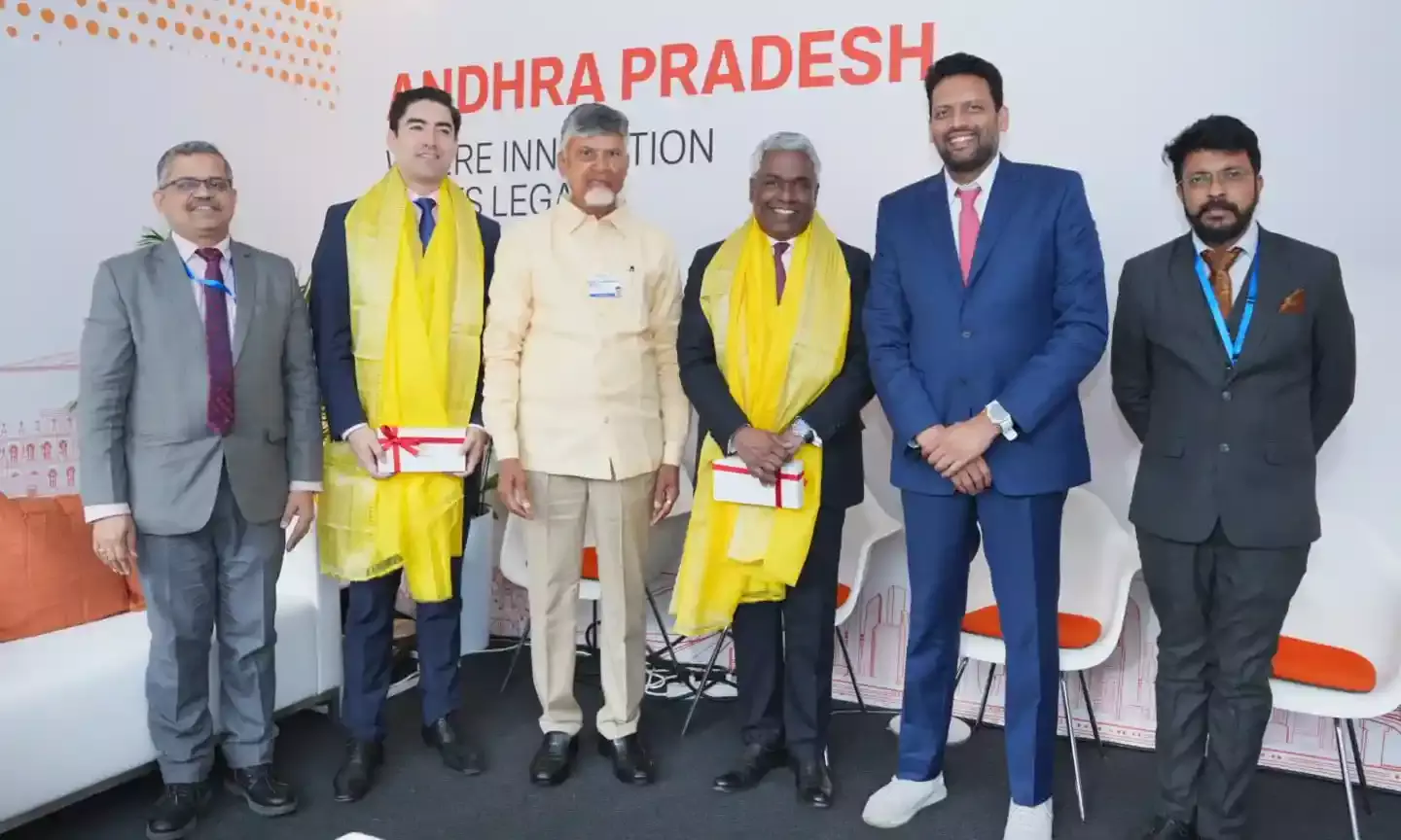 Davos: CM Naidu meets chiefs of top MNCs, discusses starting microchips centre, ammonia plant in AP