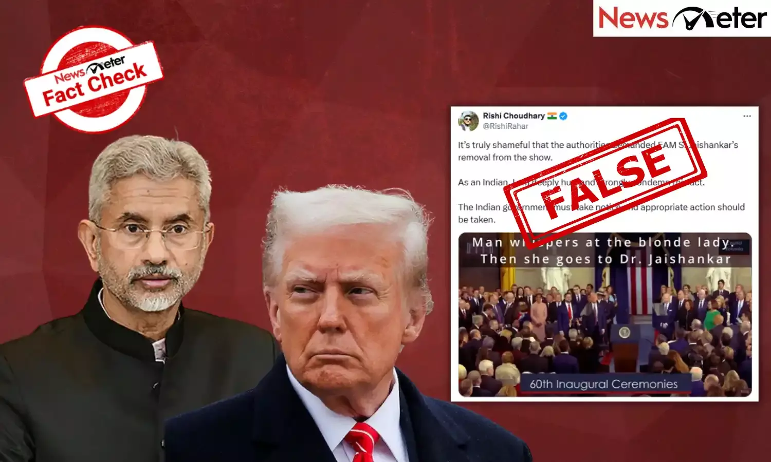 Fact Check: Jaishankar asked to leave during Donald Trump’s inauguration? No, here’s the truth