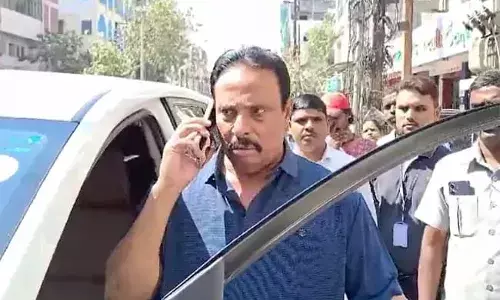 Khairtabad MLA Danam Nagender blocks demolition of illegal structures at Chintal Basti