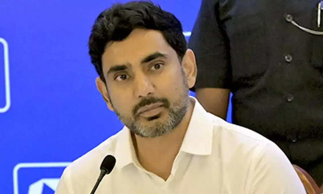 Lokesh attends defamation case hearing in Vizag; slams land grabbing, promises 5 lakh tech jobs