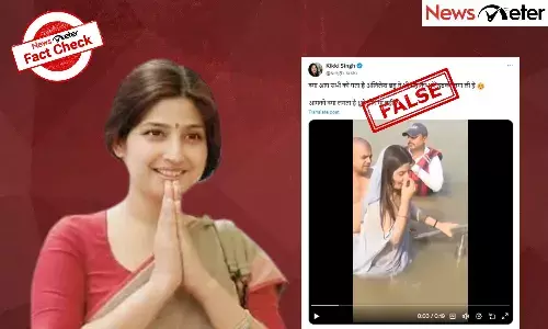 Fact Check: Dimple Yadav takes holy dip at Maha Kumbh Mela? No, video is from 2022