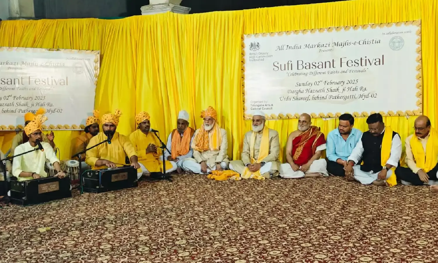 Hyderabad: Chilkur priest Rangarajan visits Urdu Shariff dargah, celebrates Basant with Muslims