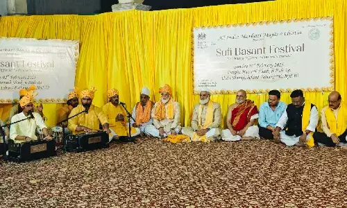 Hyderabad: Chilkur priest Rangarajan visits Urdu Shariff dargah, celebrates Basant with Muslims
