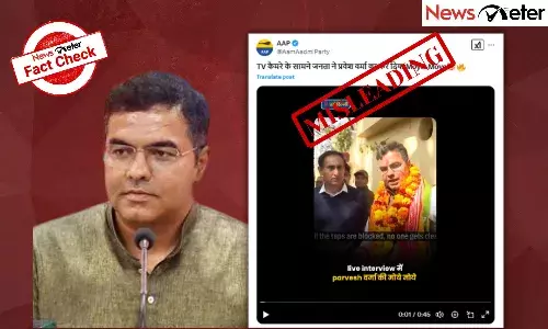Fact Check: Parvesh Verma embarrassed after positive response from Delhi resident on water, electricity? No, viral video is edited