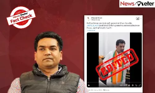 Fact Check: BJP winning Delhi Polls due to Muslim vote split? Kapil Mishraās viral clip is doctored