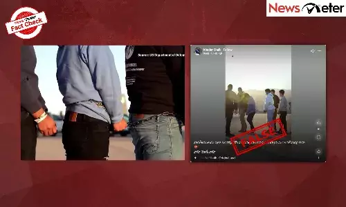 Fact Check: సంకెళ్లతో బంధించిన భారతీయ వలసదారులను అమెరికా నుండి పంపిస్తున్న దృశ్యాలు? అసలు నిజం ఇది...