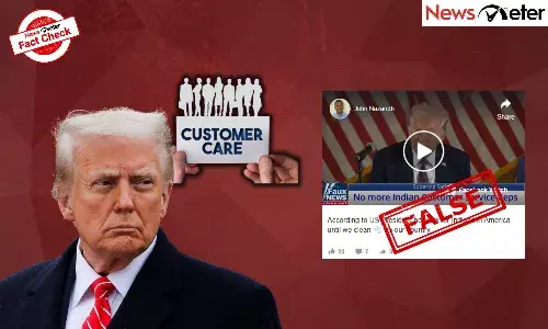 Fact Check: Trump bans Indian customer service agents from US companies? No, video is digitally manipulated