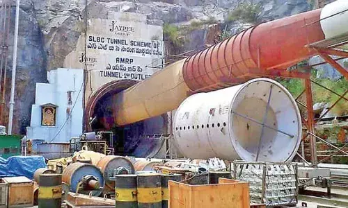 Telangana: 8 workers feared trapped in SLBC tunnel collapse; SCCL roped into rescue