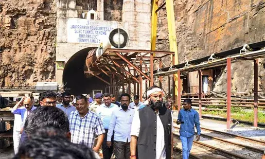 SLBC Tunnel Collapse: No communication yet with trapped workers; silt a challenge to bore holes