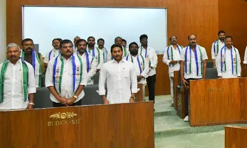 YSRCP leaders boycott AP Assembly Budget session over denial of Opposition status