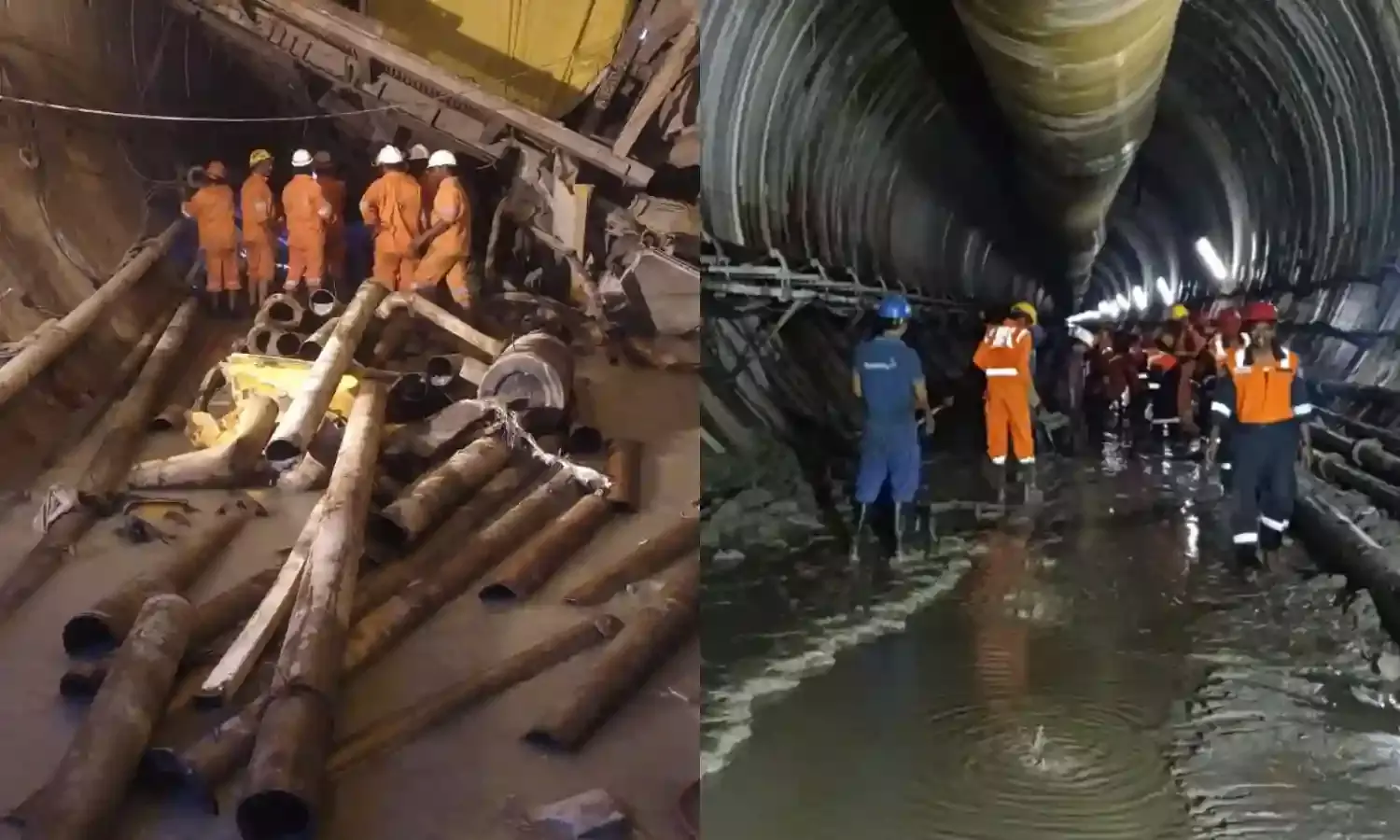 SLBC Tunnel Collapse: Dewatering, silt removal in progress; non-stop water flow is biggest challenge