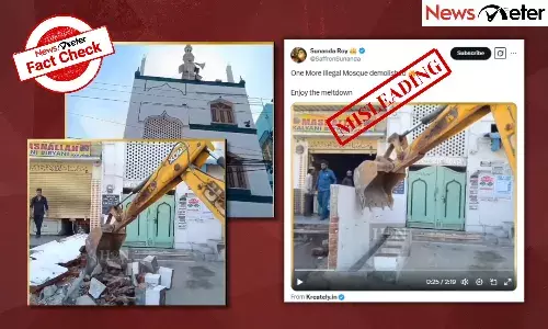 Fact Check: Illegal mosque in Hyderabad demolished? Find the truth here