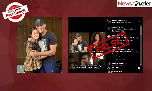 A viral image claims that actress Abhinaya confirmed her relationship with actor Vishal. However, the claim is false.