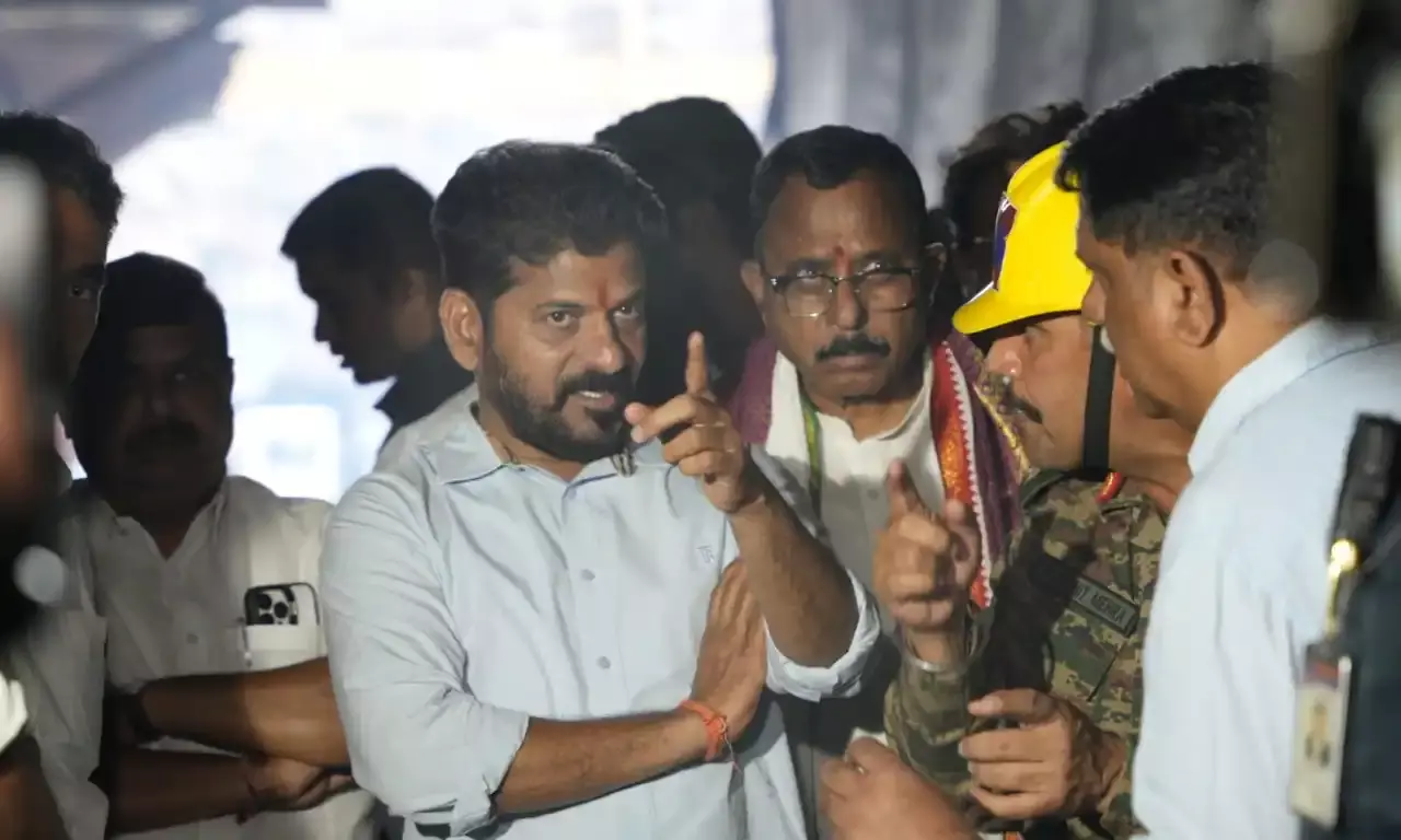 SLBC Tunnel: Use machines, robots to avoid fatalities, CM Revanth Reddy