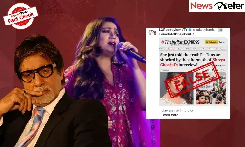 Fact Check: Shreya Ghoshal, Amitabh Bachchan detained? Fake news articles trick readers into scam investment websites
