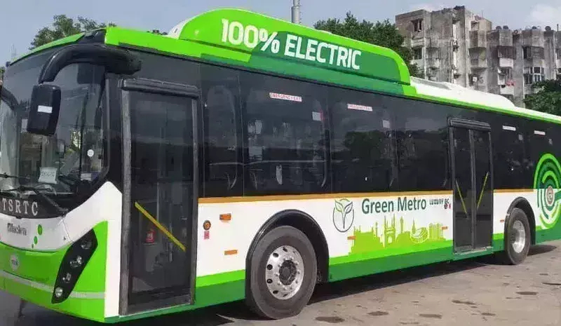 Hyderabadās IT Corridor gets 6 new AC electric buses for IT employees