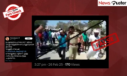 Fact Check: Muslims attack cop in Vellore? Know the truth here