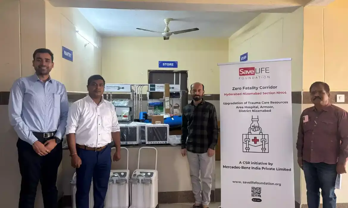 Zero Fatality Corridor: SaveLIFE Foundation, Mercedes-Benz, India upgrade trauma care in Nizamabad