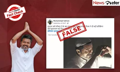 Fact Check: Tamil actor-politician Vijay converts to Islam? Hereās the truth